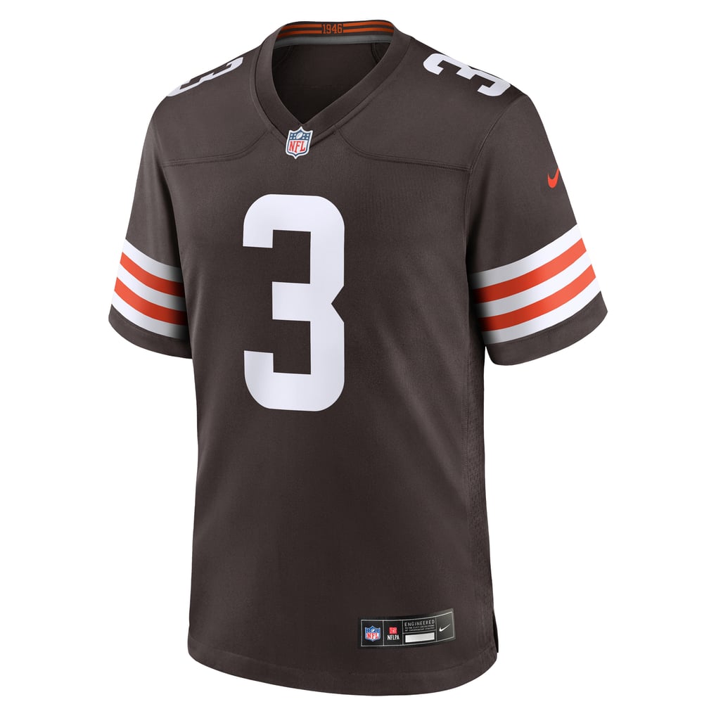 Men's Cleveland Browns Jerry Jeudy Brown Game Jersey