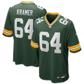 Men's Green Bay Packers Jerry Kramer Green Game Retired Player Jersey