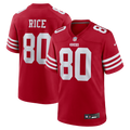 Men's San Francisco 49ers Jerry Rice Scarlet Retired Game Player Jersey