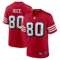 Men's San Francisco 49ers Jerry Rice Scarlet Retired Player Alternate Game Jersey