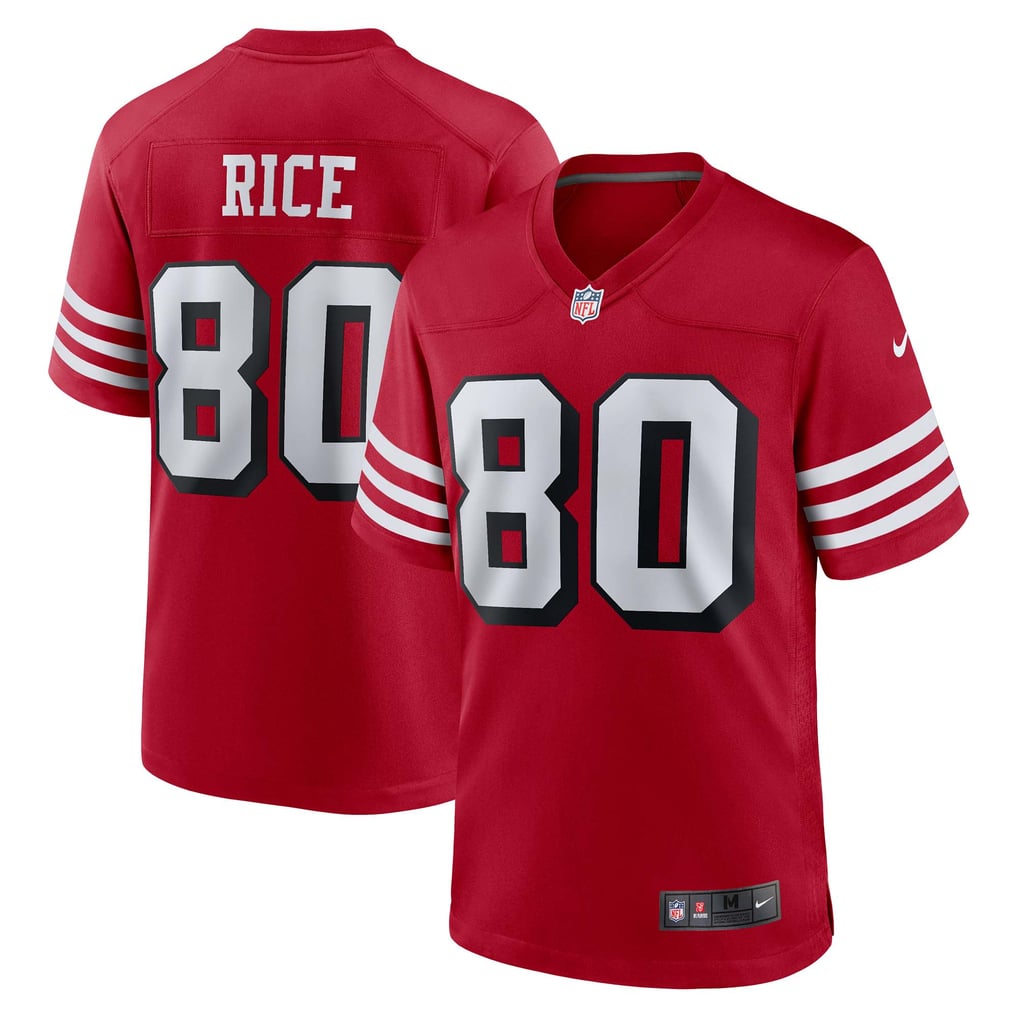 Men's San Francisco 49ers Jerry Rice Scarlet Retired Player Alternate Game Jersey