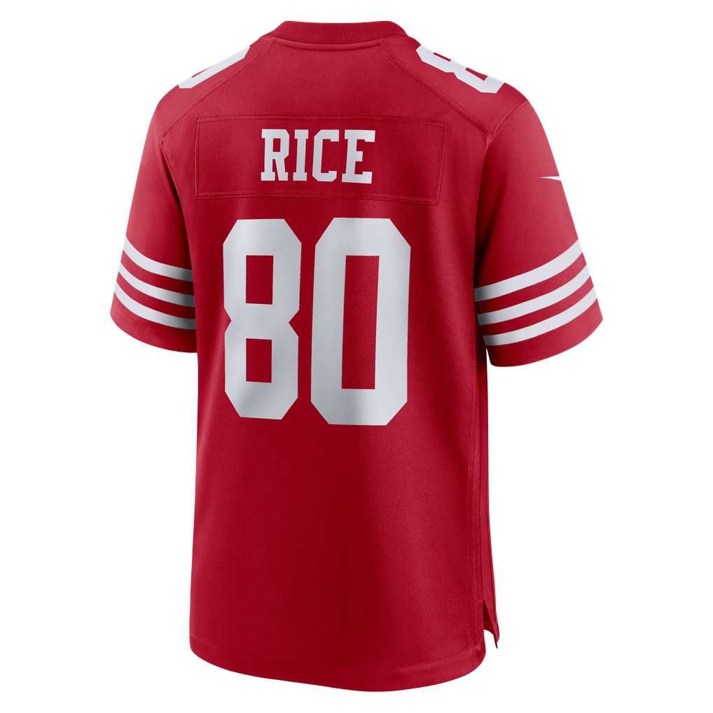 Men's San Francisco 49ers Jerry Rice Scarlet Retired Team Player Game Jersey