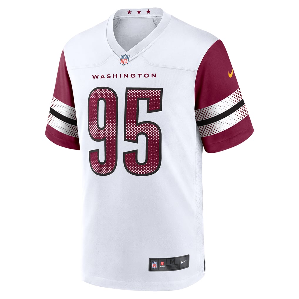 Men's Washington Commanders Jer'Zhan Newton White Game Jersey