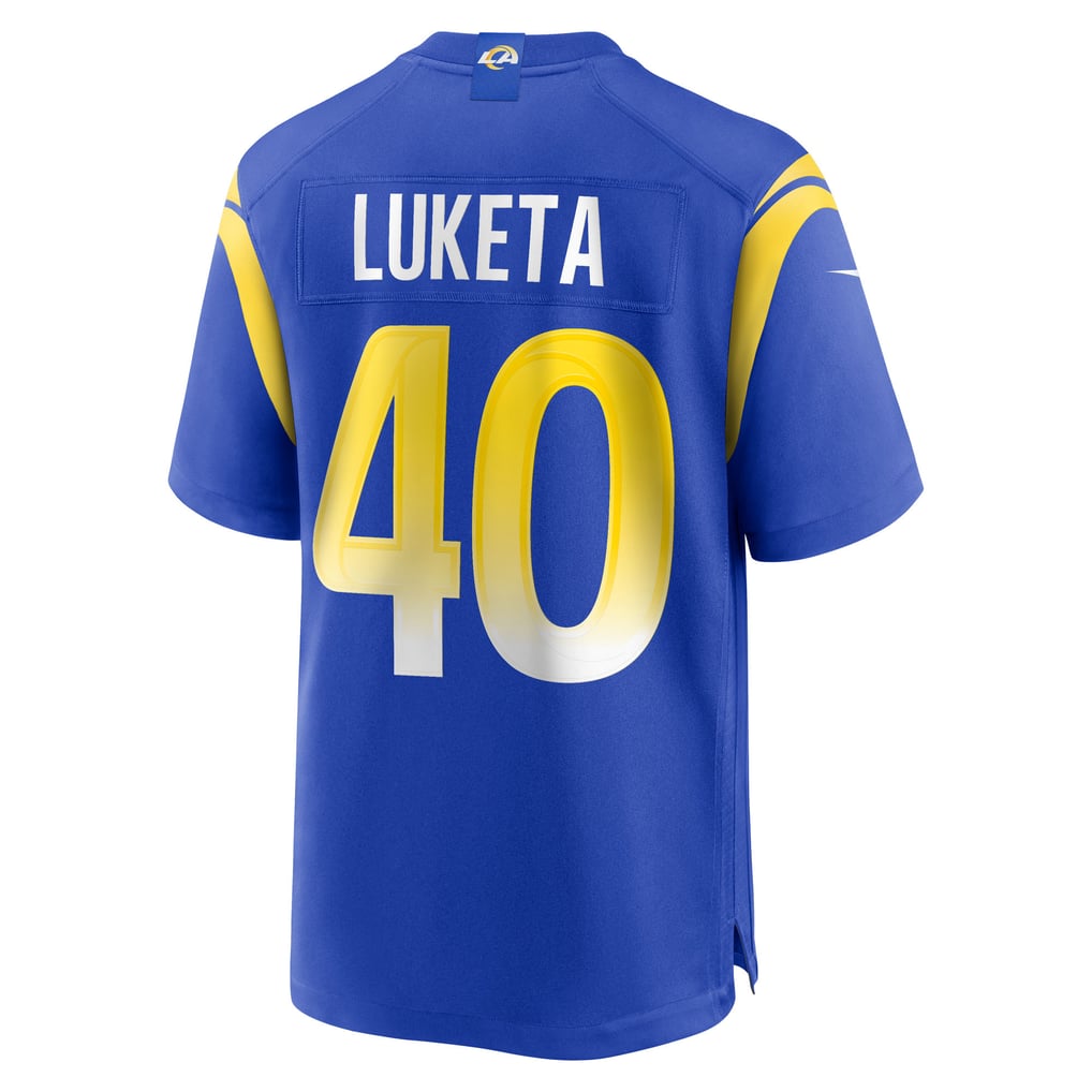 Men's Los Angeles Rams Jesse Luketa Royal Team Game Jersey