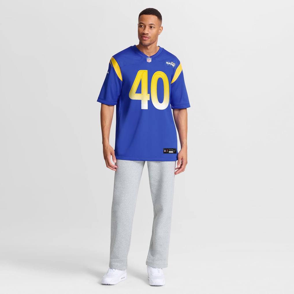 Men's Los Angeles Rams Jesse Luketa Royal Team Game Jersey