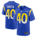 Men's Los Angeles Rams Jesse Luketa Royal Team Game Jersey