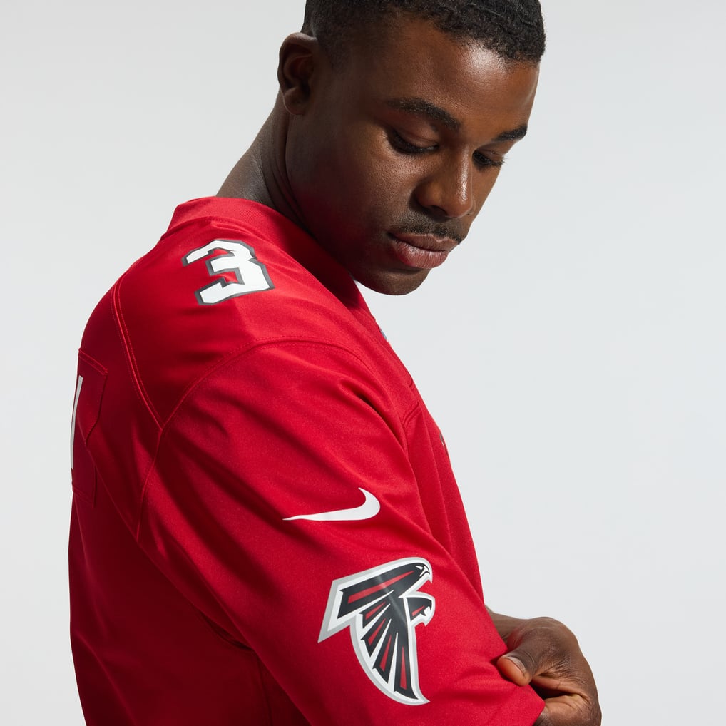 Men's Atlanta Falcons Jessie Bates III Red Game Jersey