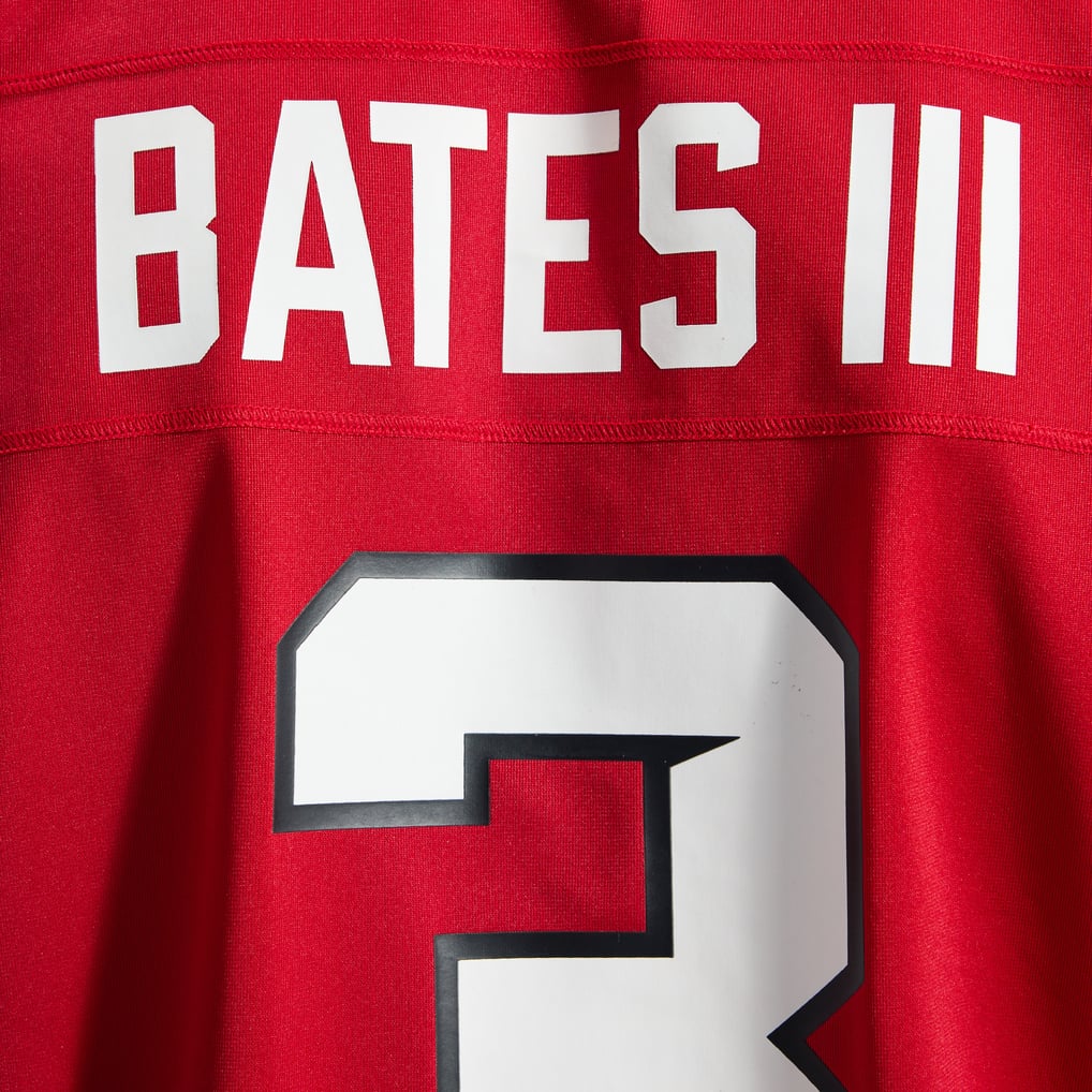 Men's Atlanta Falcons Jessie Bates III Red Game Jersey