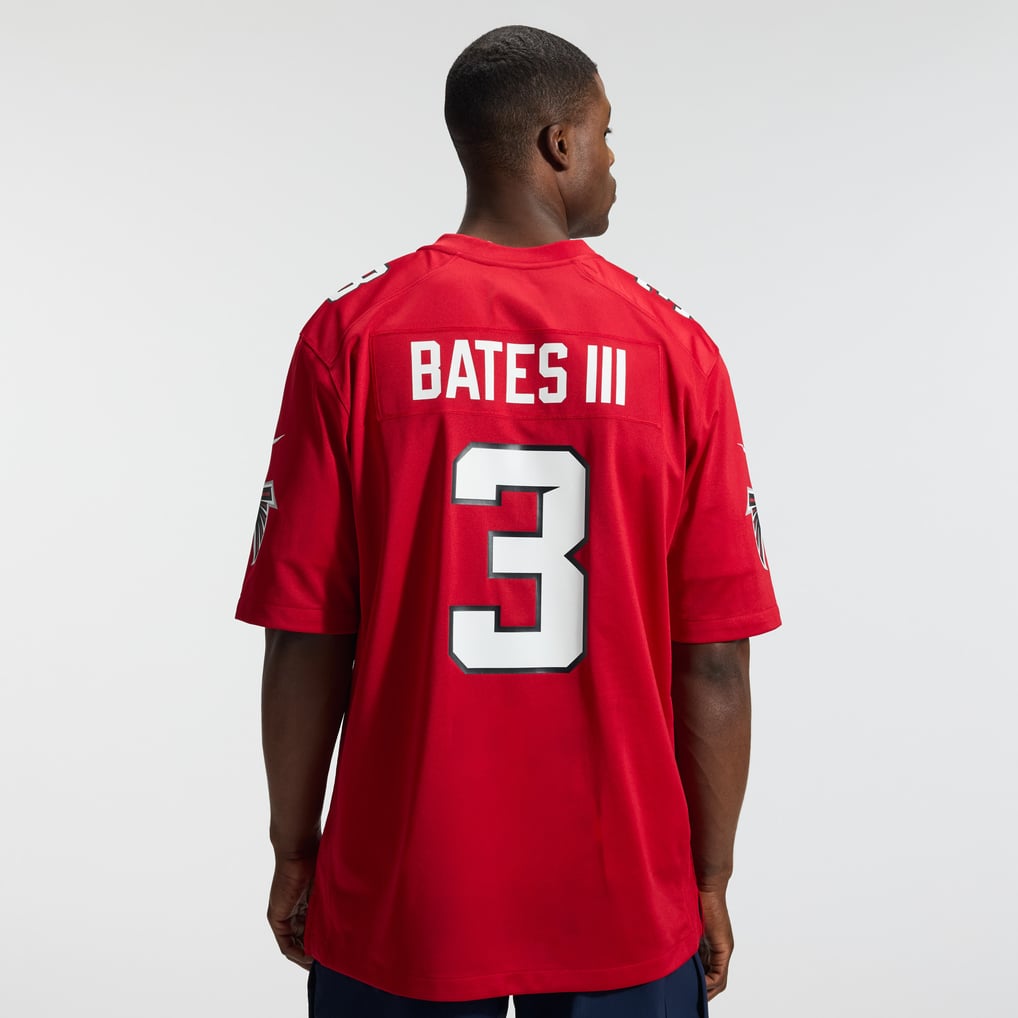 Men's Atlanta Falcons Jessie Bates III Red Game Jersey