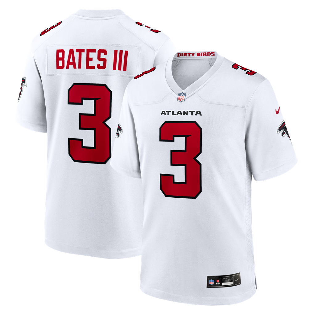Men's Atlanta Falcons Jessie Bates III White Game Jersey