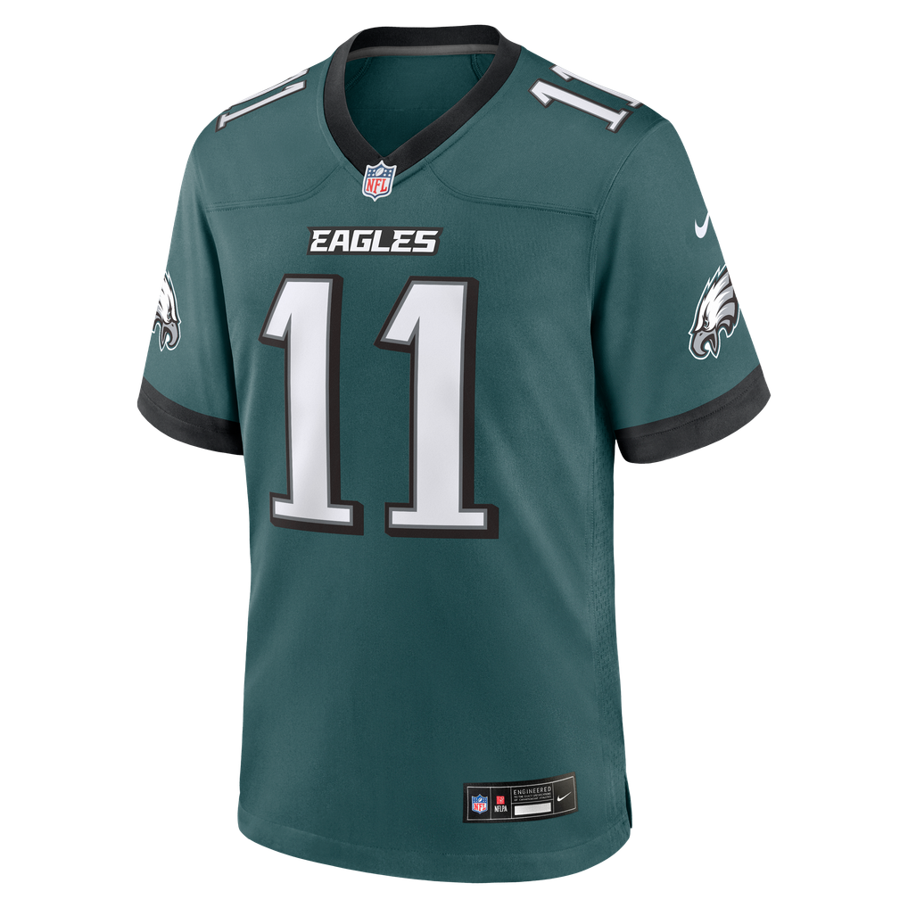 Men's Philadelphia Eagles Jihaad Campbell Midnight Green Team Game Jersey