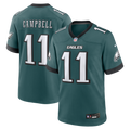 Men's Philadelphia Eagles Jihaad Campbell Midnight Green Team Game Jersey