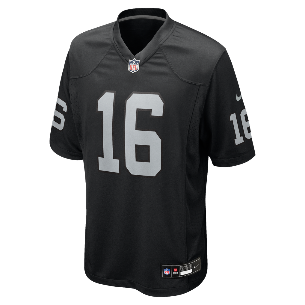 Men's Las Vegas Raiders Jim Plunkett Black Game Retired Player Jersey