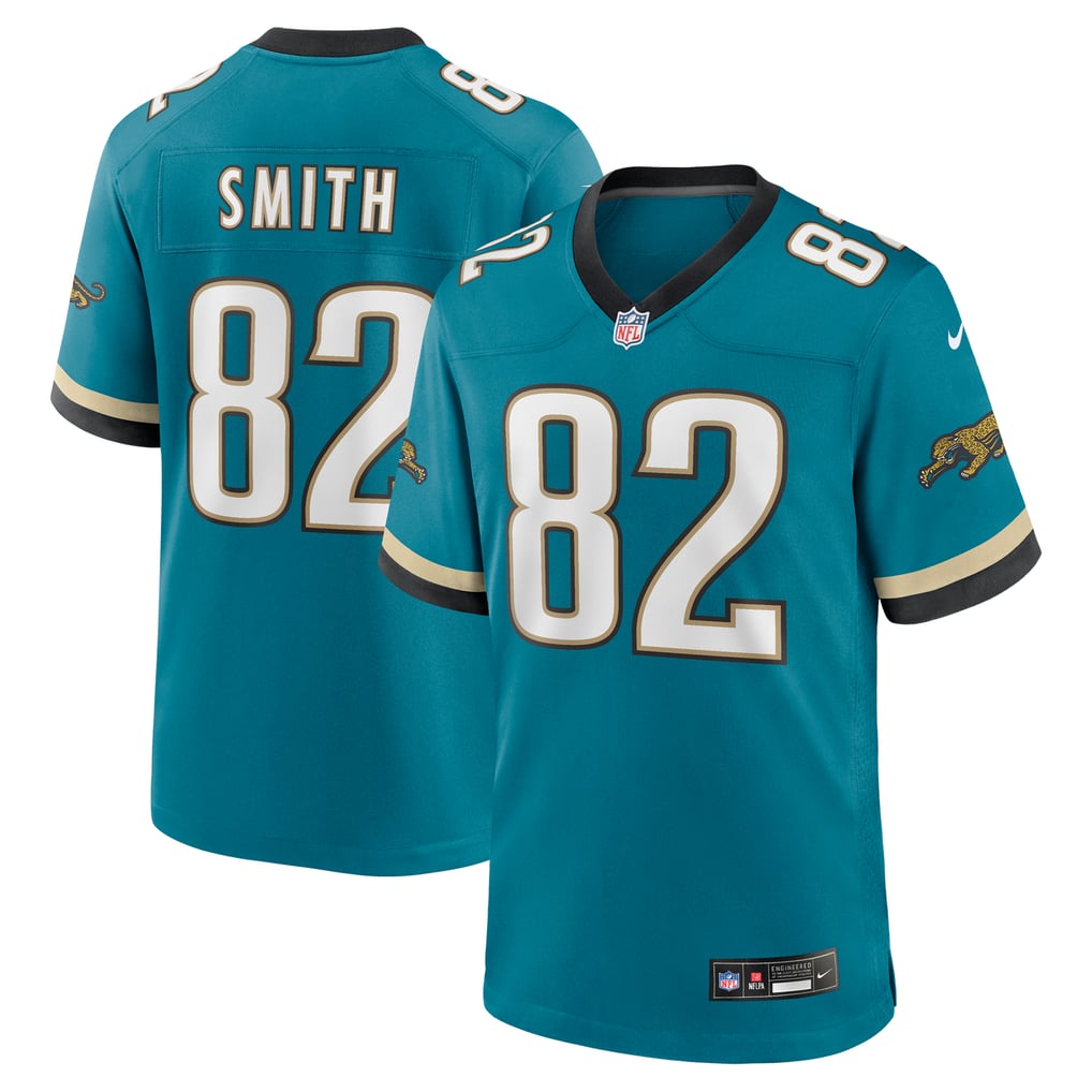 Men's Jacksonville Jaguars Jimmy Smith Teal Retired Player Alternate Game Jersey