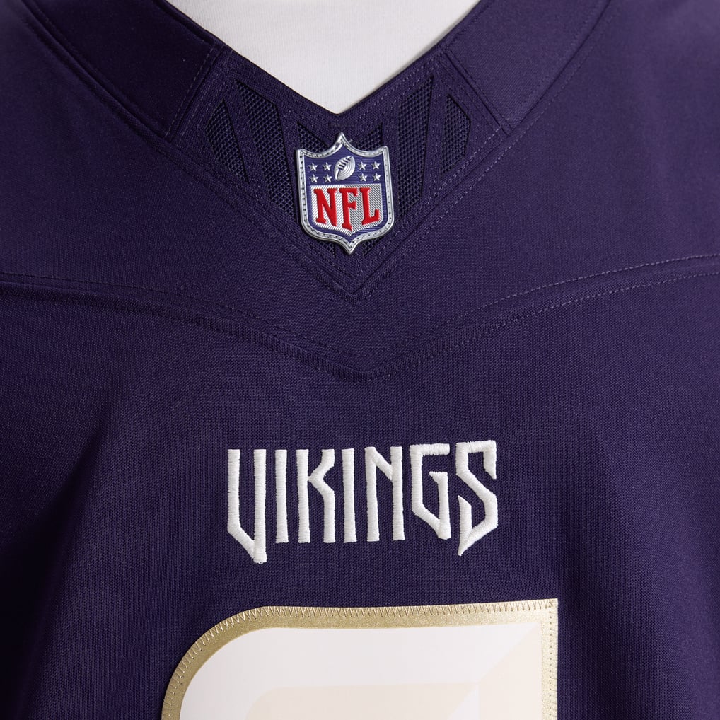 Men's Minnesota Vikings J.J. McCarthy Purple 2026 Rivalries Collection Stitched Limited Jersey