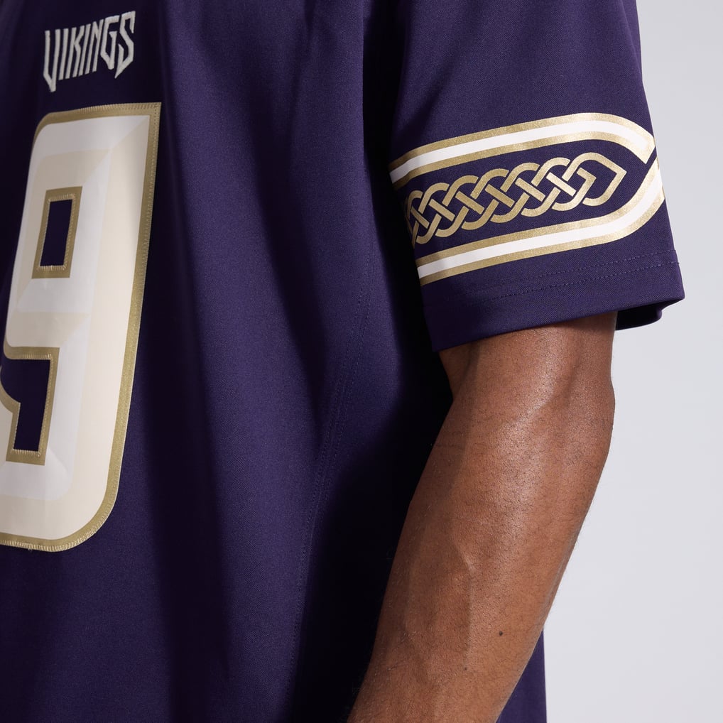 Men's Minnesota Vikings J.J. McCarthy Purple 2026 Rivalries Collection Stitched Limited Jersey