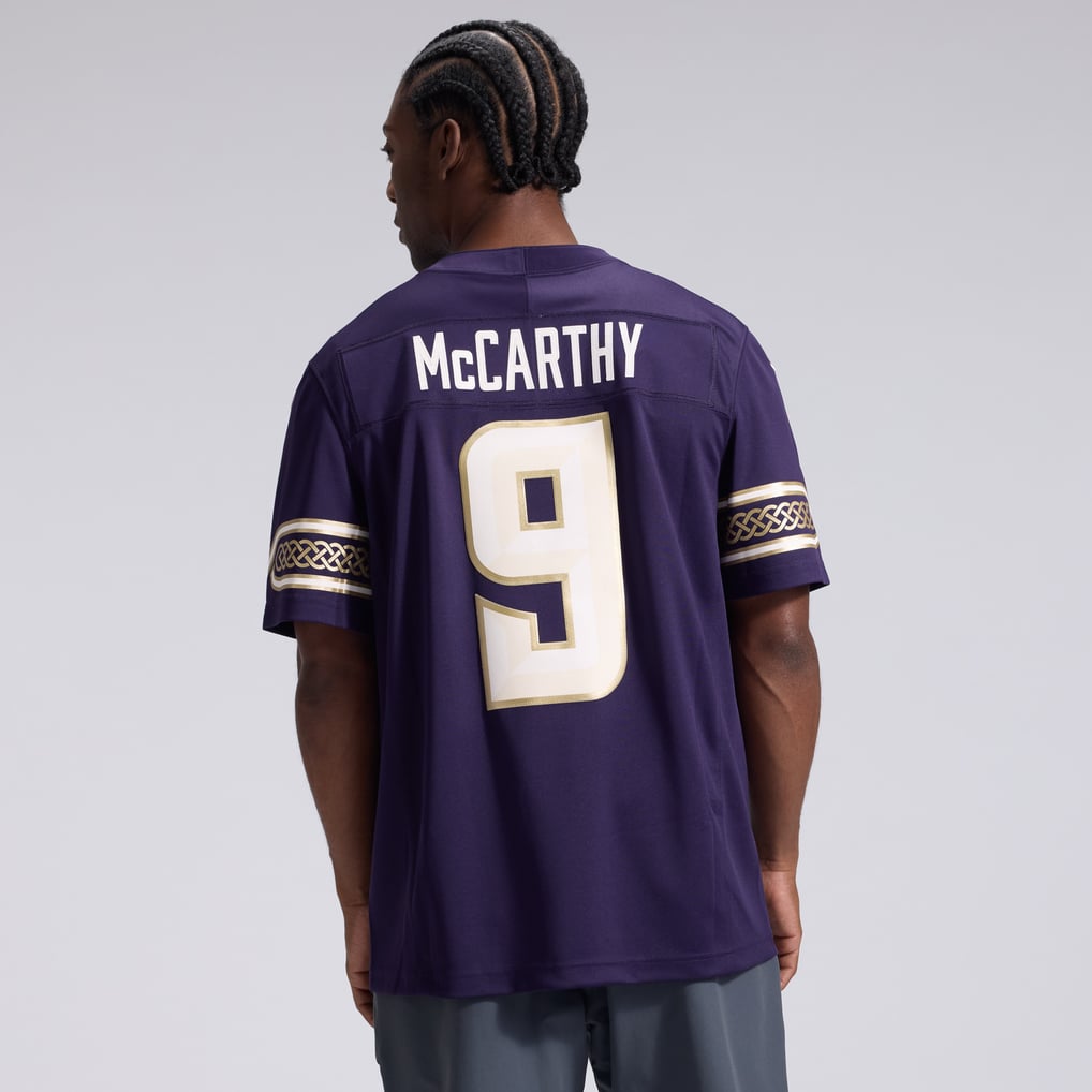 Men's Minnesota Vikings J.J. McCarthy Purple 2026 Rivalries Collection Stitched Limited Jersey