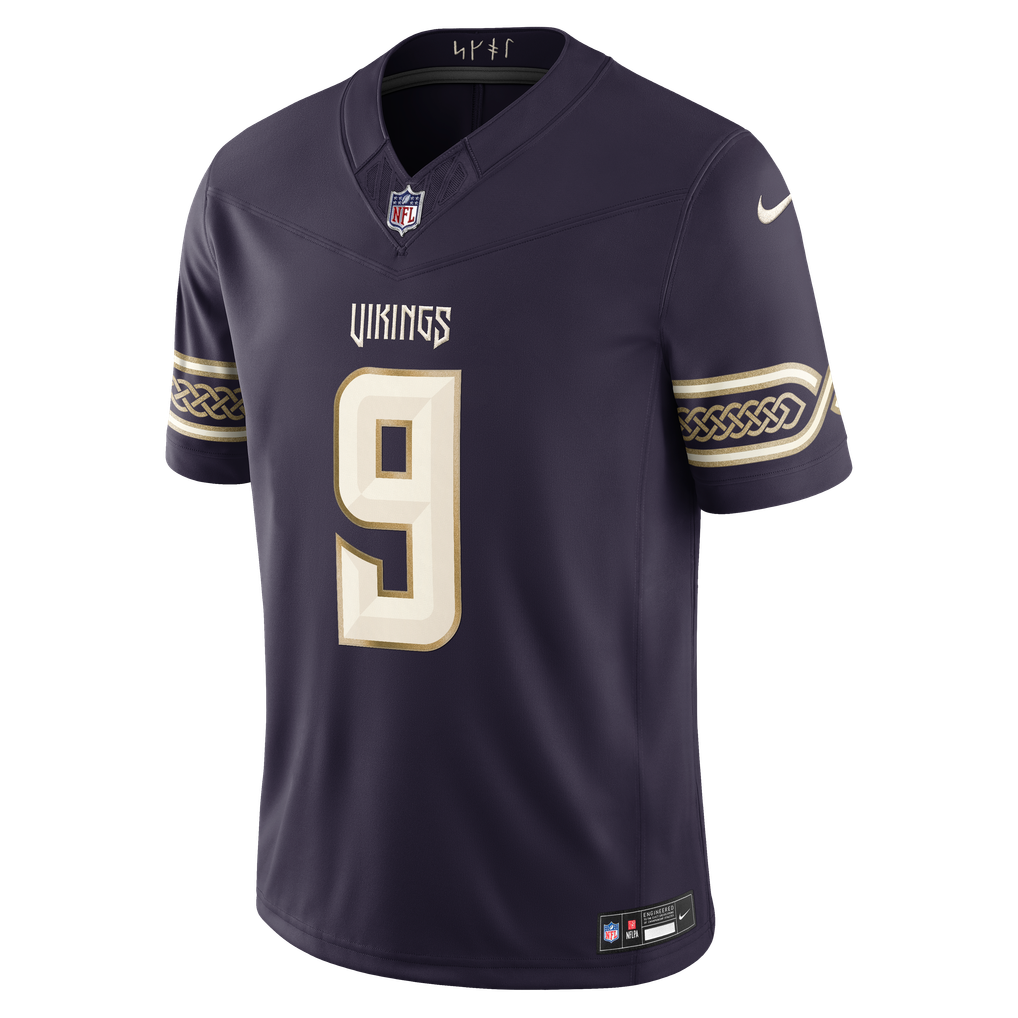 Men's Minnesota Vikings J.J. McCarthy Purple 2026 Rivalries Collection Stitched Limited Jersey