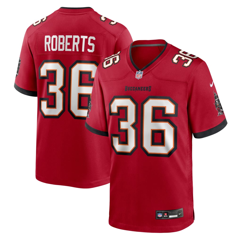 Men's Tampa Bay Buccaneers JJ Roberts Red Team Game Jersey