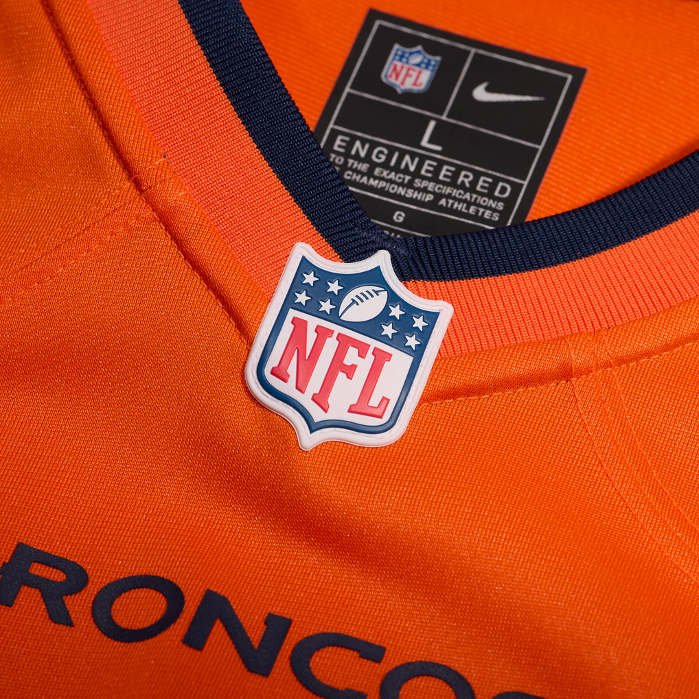Men's Denver Broncos J.K. Dobbins Orange Team Game Jersey
