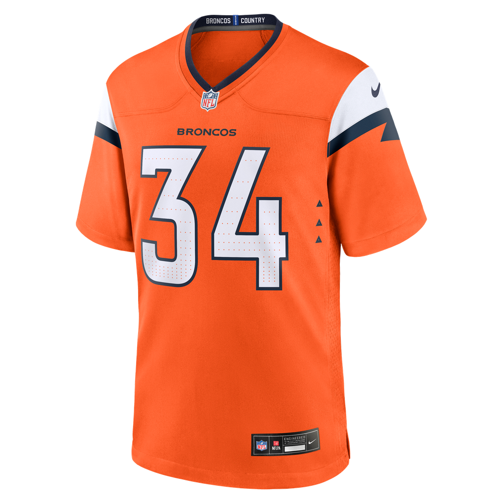 Men's Denver Broncos JL Skinner Orange Team Game Jersey