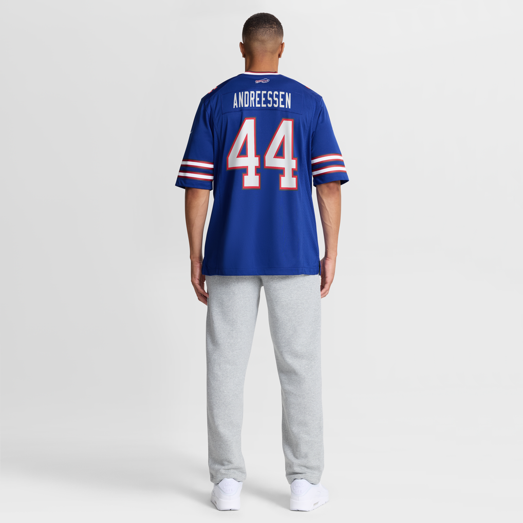 Men's Buffalo Bills Joe Andreessen Royal Game Jersey