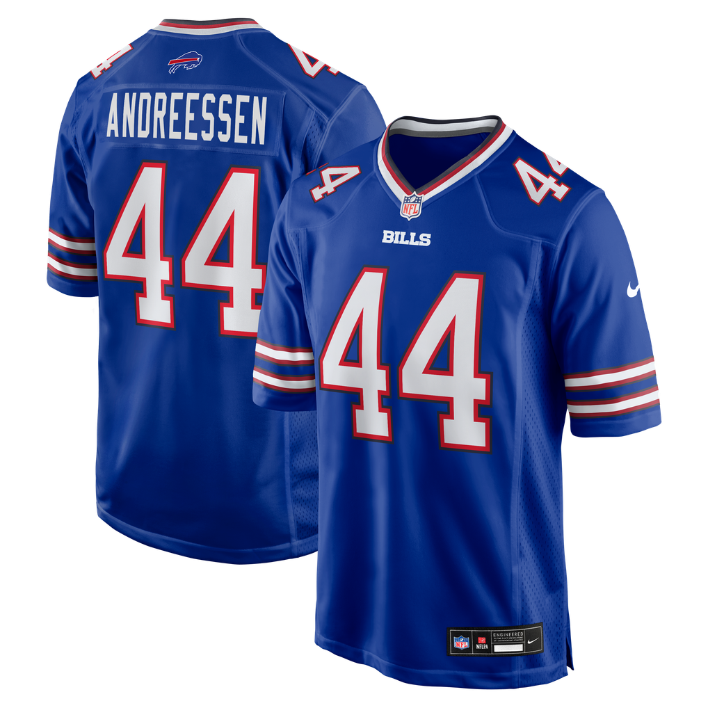 Men's Buffalo Bills Joe Andreessen Royal Game Jersey
