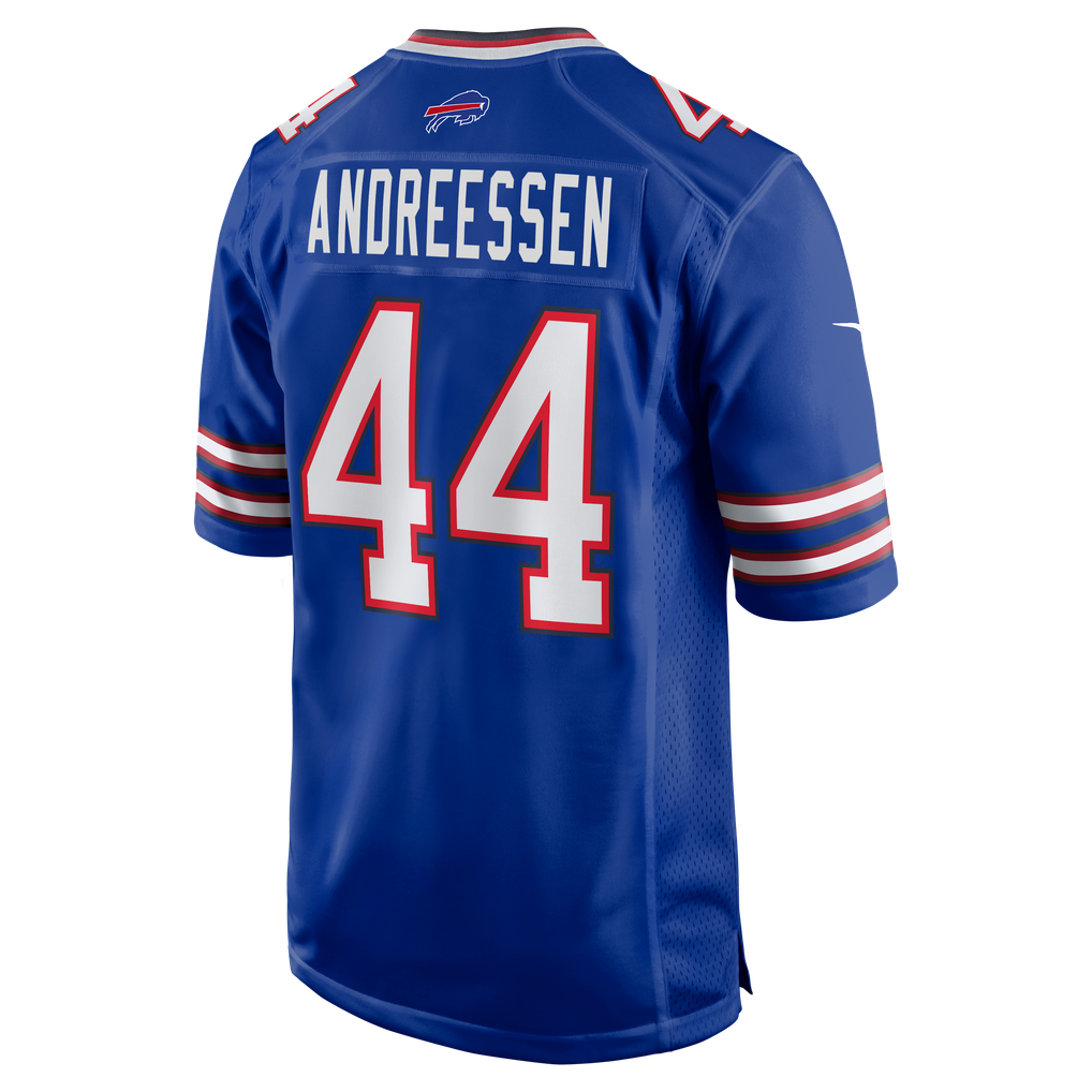 Men's Buffalo Bills Joe Andreessen Royal Game Jersey