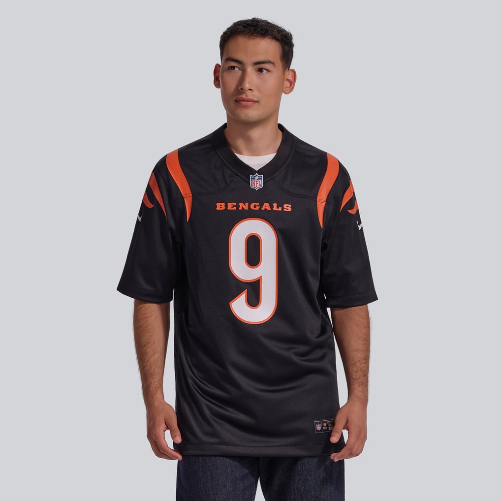 Men's Cincinnati Bengals Joe Burrow Black Player Game Jersey