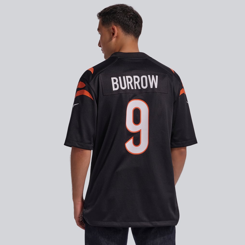 Men's Cincinnati Bengals Joe Burrow Black Player Game Jersey