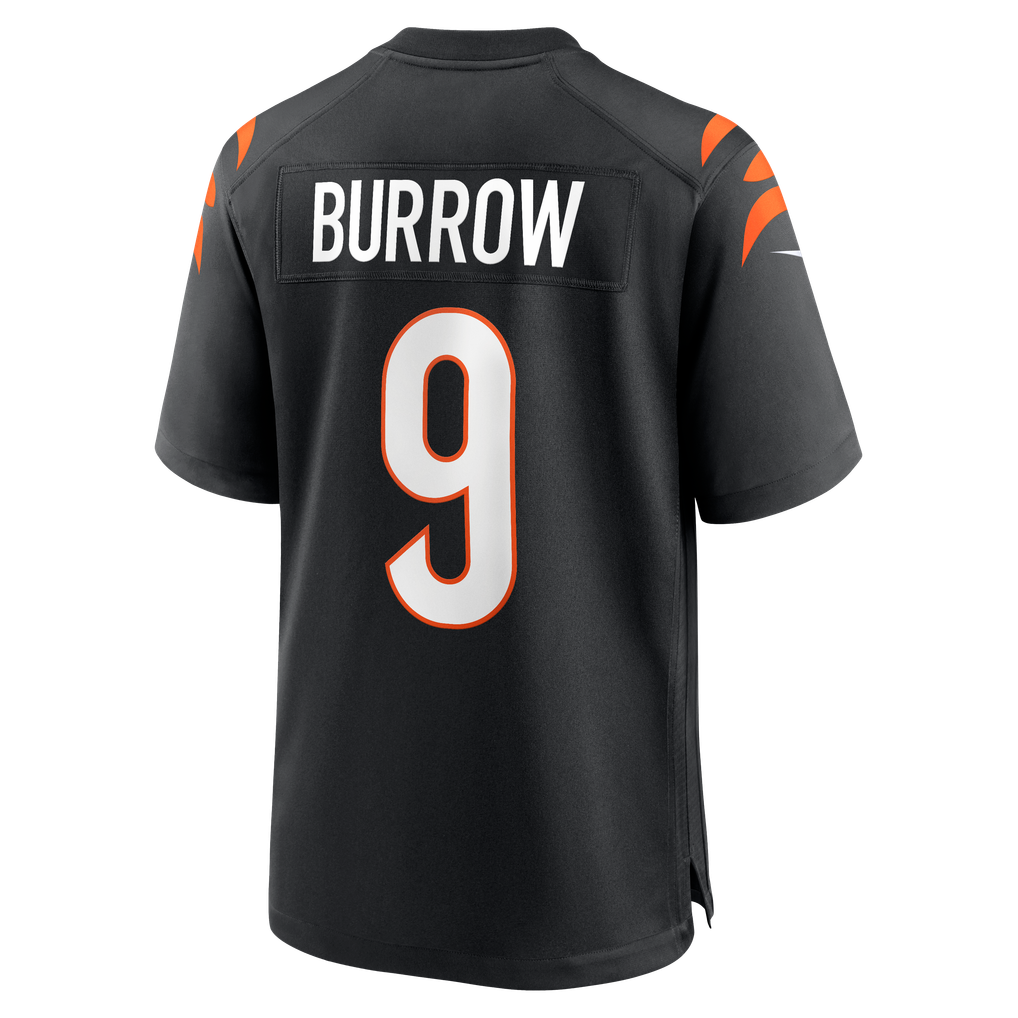 Men's Cincinnati Bengals Joe Burrow Black Player Game Jersey