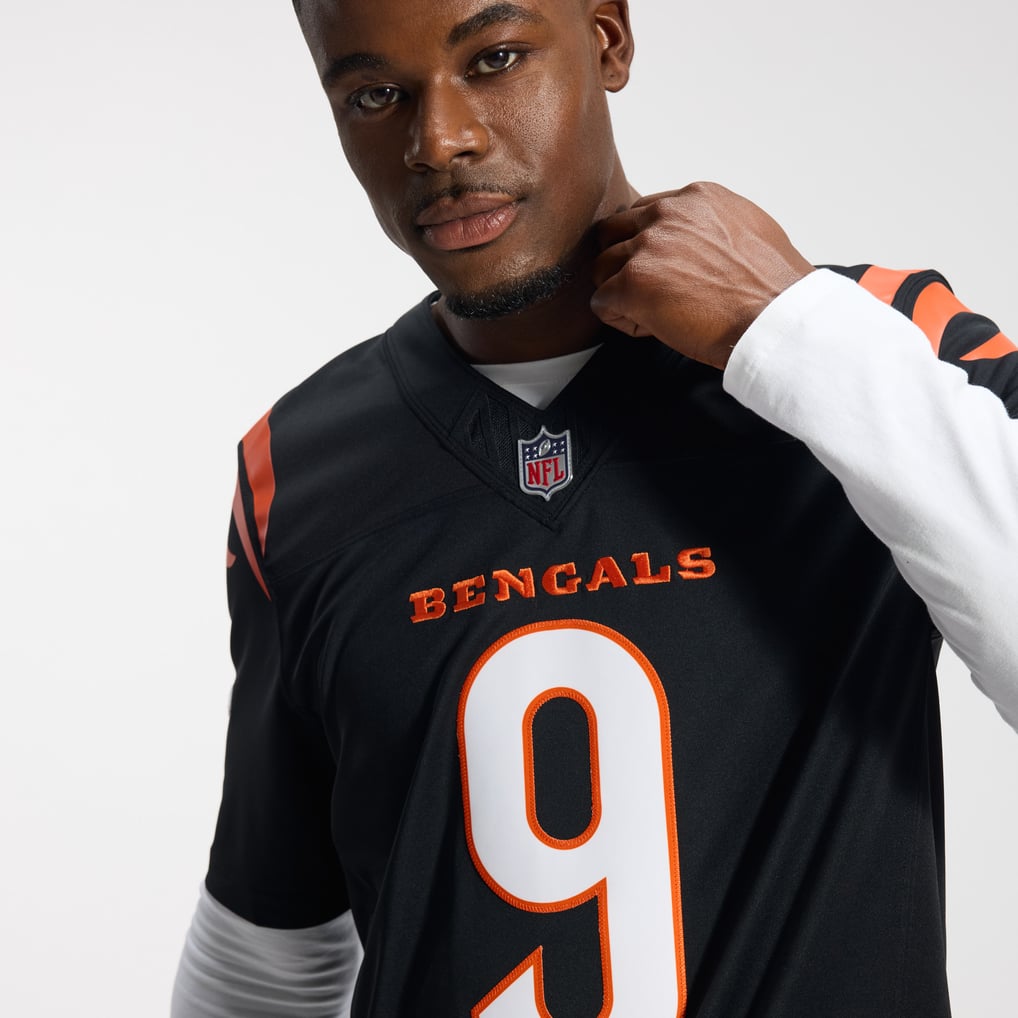 Men's Cincinnati Bengals Joe Burrow Black Team Vapor F.U.S.E. Stitched Limited Jersey