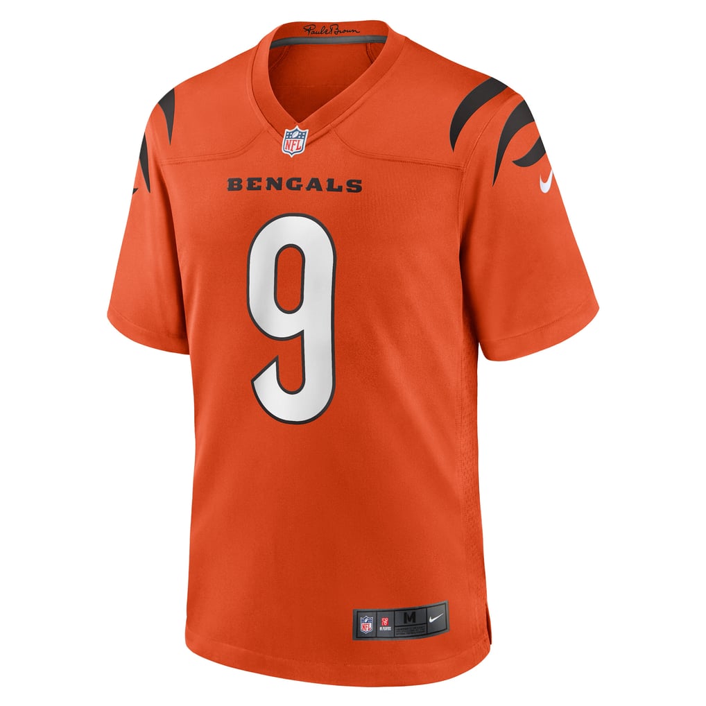 Men's Cincinnati Bengals Joe Burrow Orange Alternate Game Jersey
