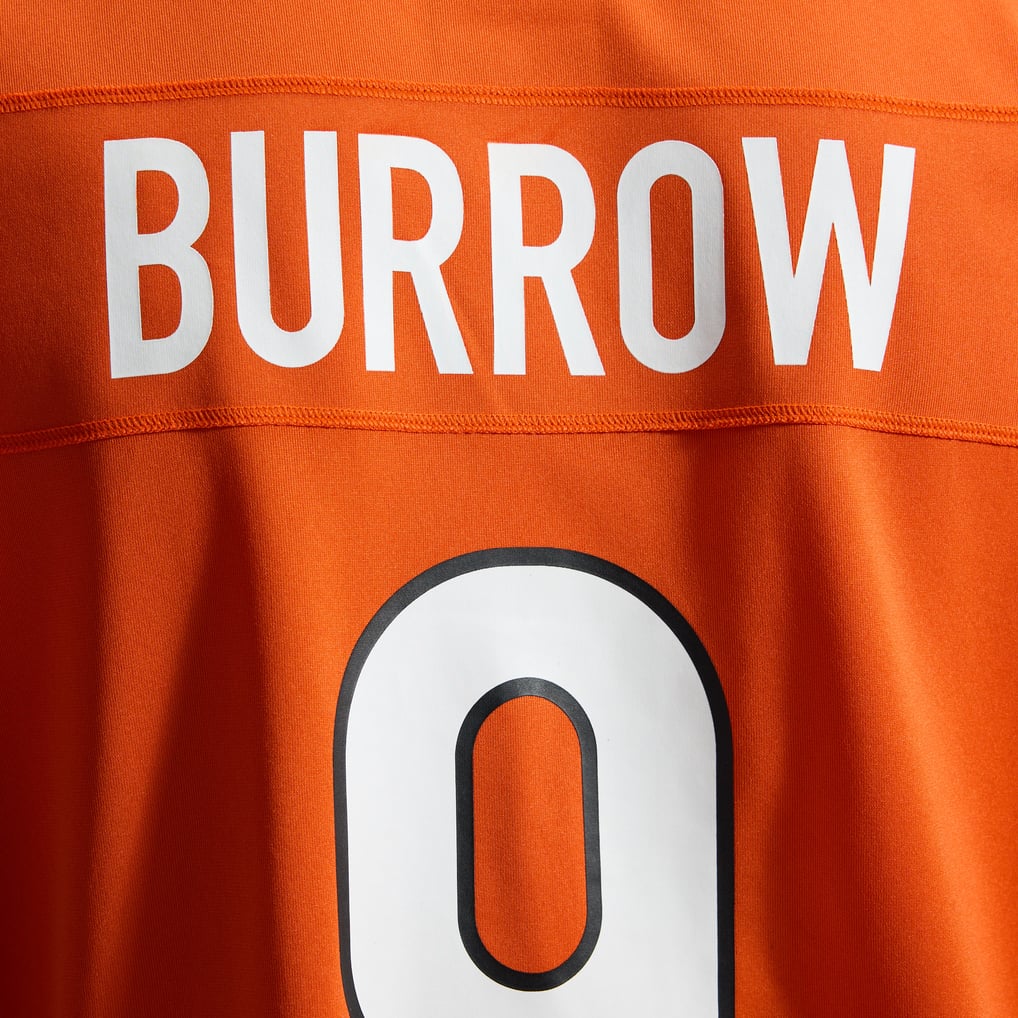 Men's Cincinnati Bengals Joe Burrow Orange Alternate Game Jersey