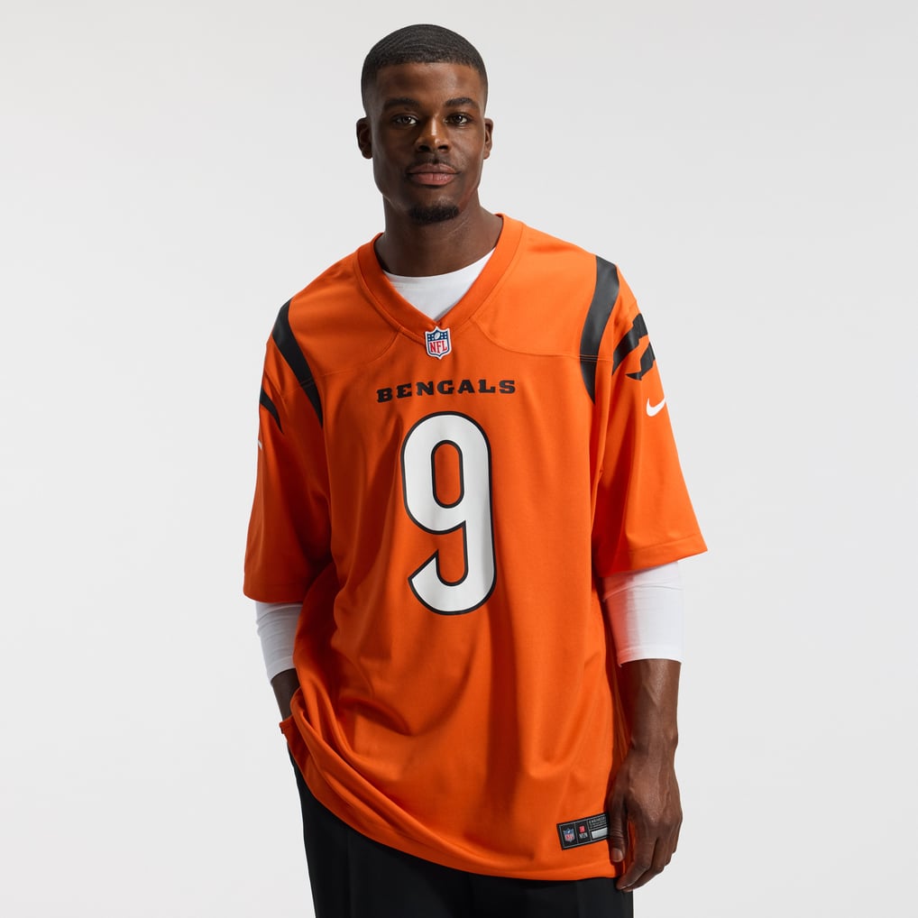 Men's Cincinnati Bengals Joe Burrow Orange Alternate Game Jersey