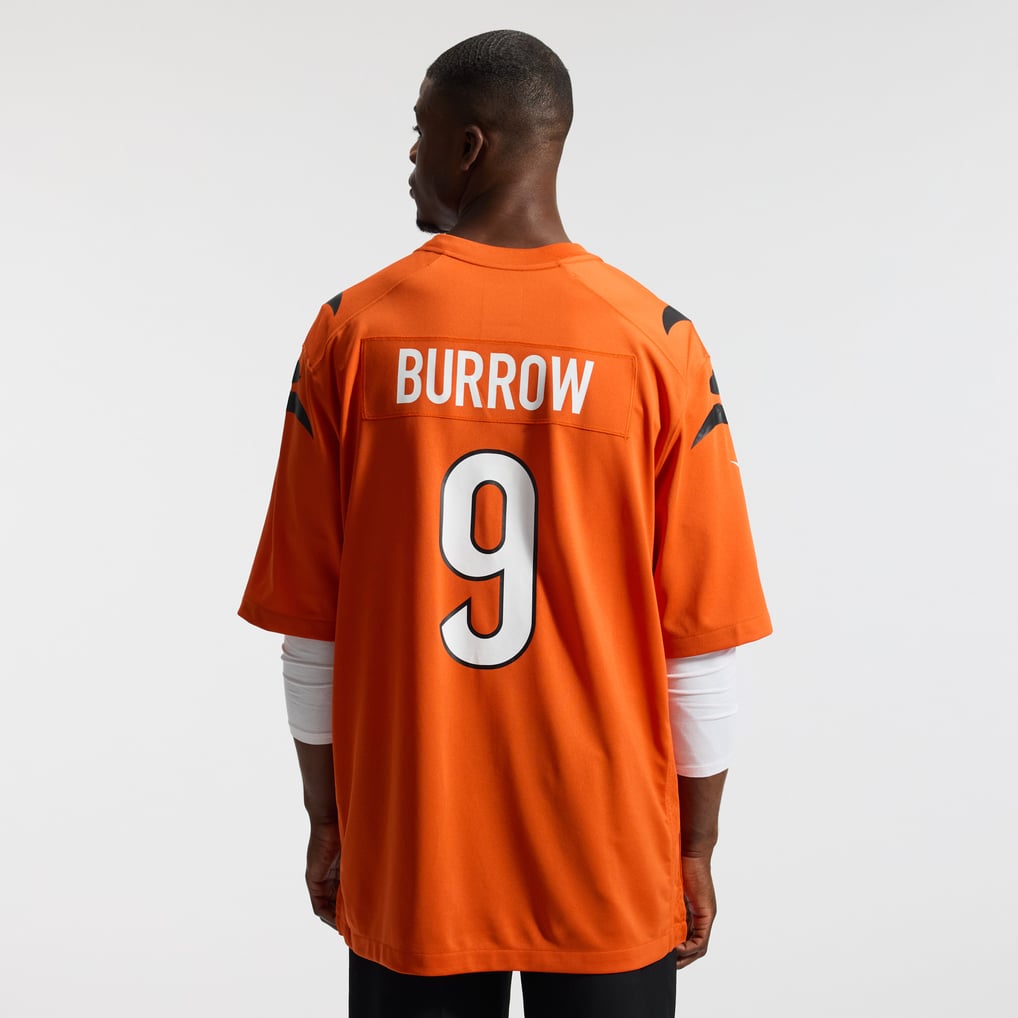 Men's Cincinnati Bengals Joe Burrow Orange Alternate Game Jersey