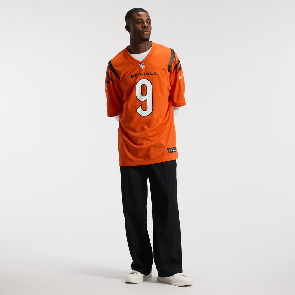Men's Cincinnati Bengals Joe Burrow Orange Alternate Game Jersey