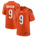 Men's Cincinnati Bengals Joe Burrow Orange Alternate Game Jersey