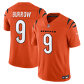 Men's Cincinnati Bengals Joe Burrow Orange Alternate Vapor F.U.S.E. Stitched Limited Jersey