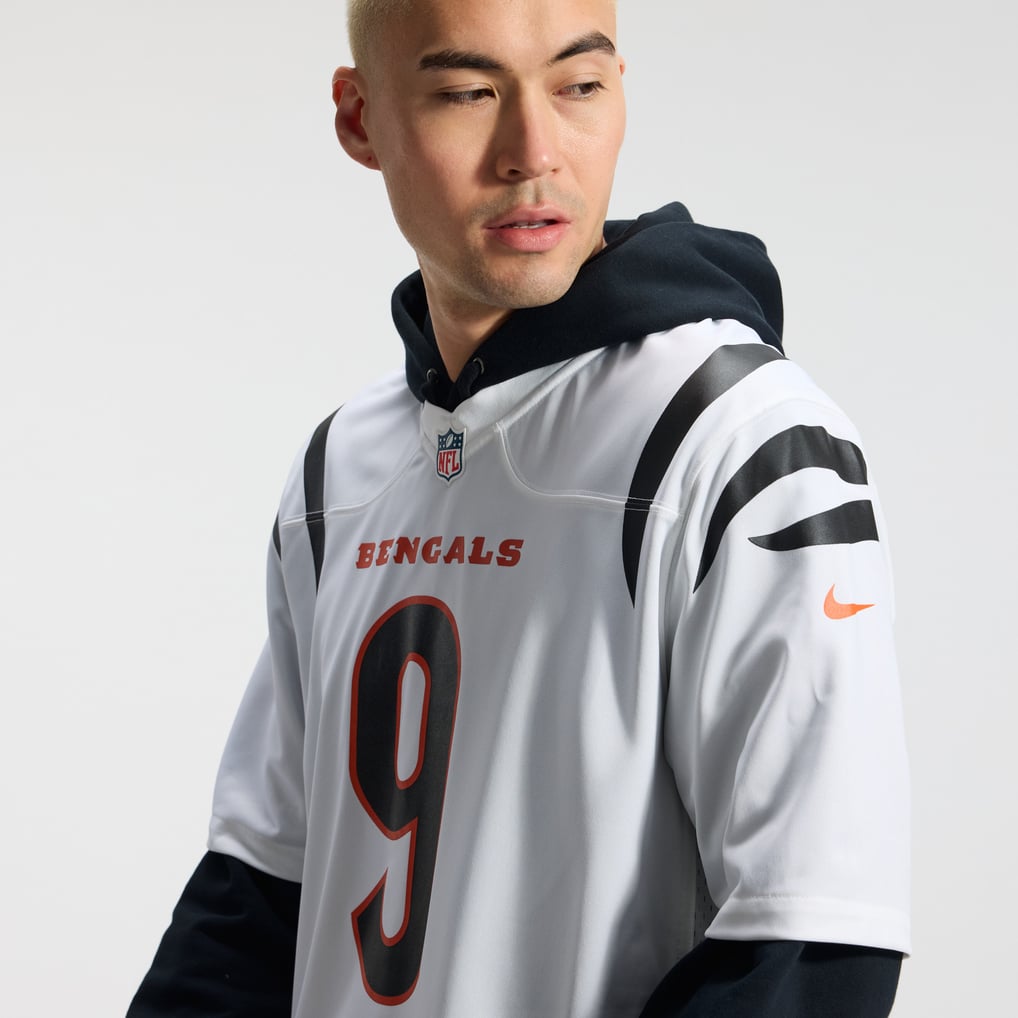 Men's Cincinnati Bengals Joe Burrow White Game Jersey
