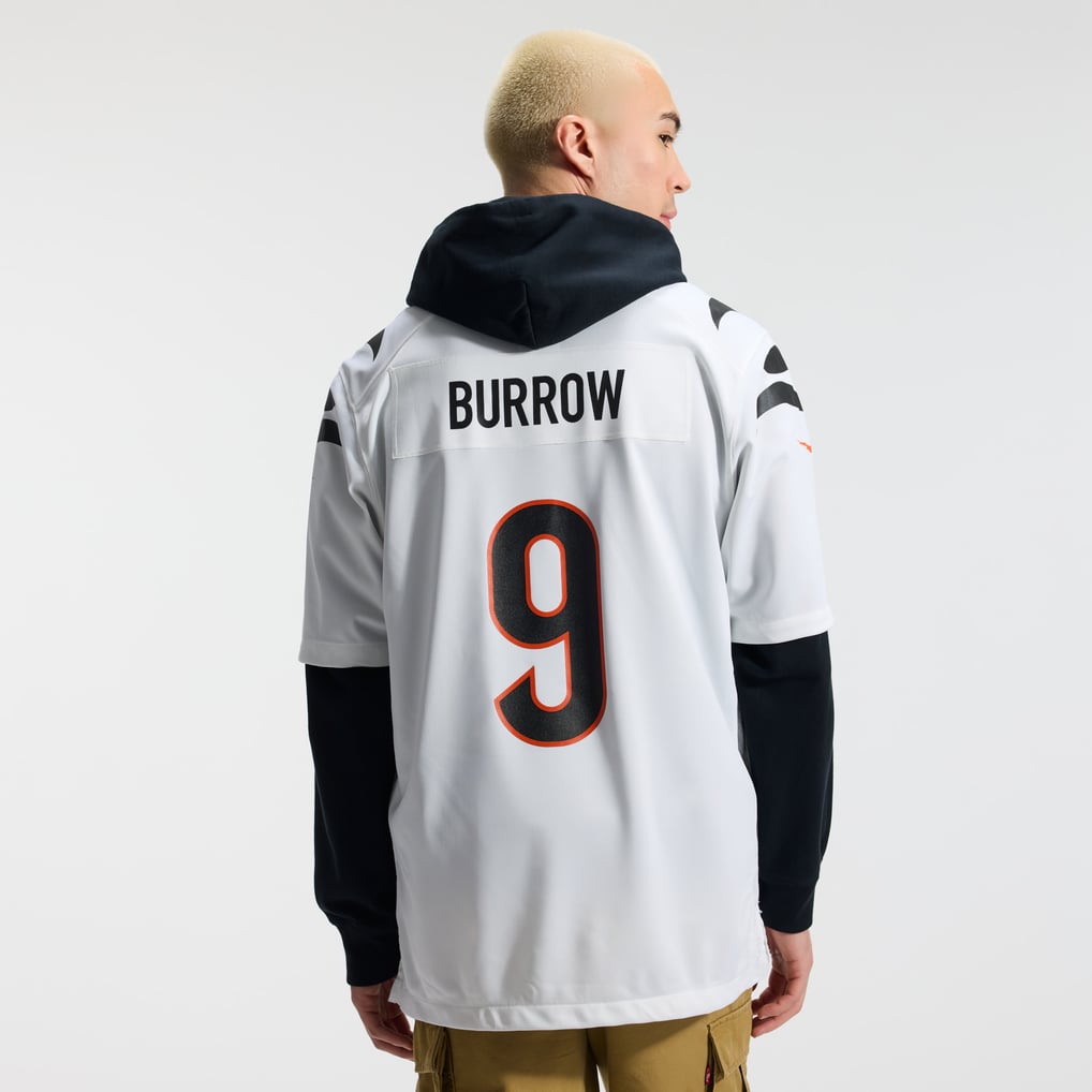 Men's Cincinnati Bengals Joe Burrow White Game Jersey