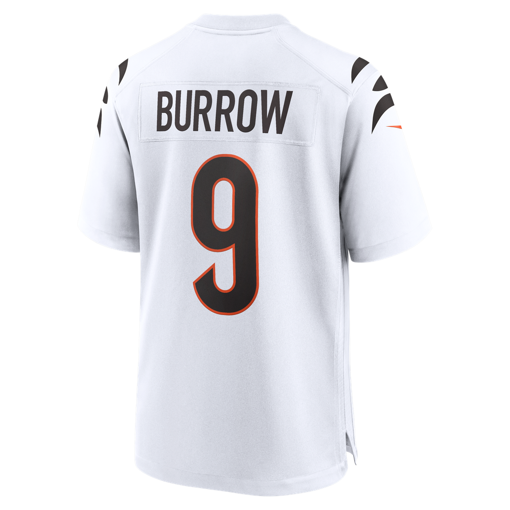 Men's Cincinnati Bengals Joe Burrow White Game Jersey