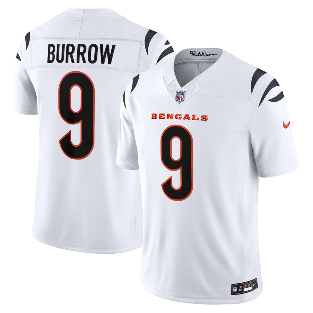 Men's Cincinnati Bengals Joe Burrow White Vapor F.U.S.E. Stitched Limited Jersey