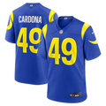 Men's Los Angeles Rams Joe Cardona Royal Team Game Jersey