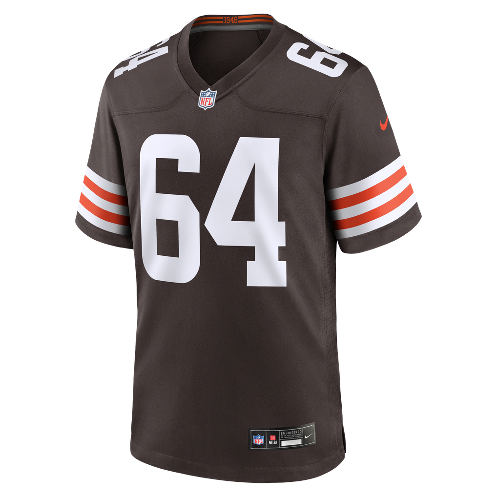 Men's Cleveland Browns Joe DeLamielleure Brown Game Retired Player Jersey