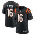Men's Cincinnati Bengals Joe Flacco Black Team Game Jersey