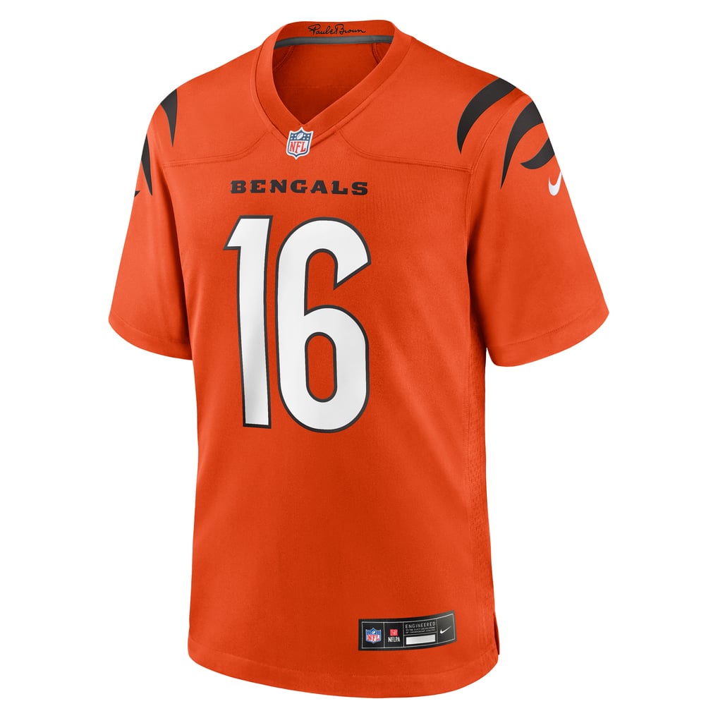 Men's Cincinnati Bengals Joe Flacco Orange Alternate Game Jersey