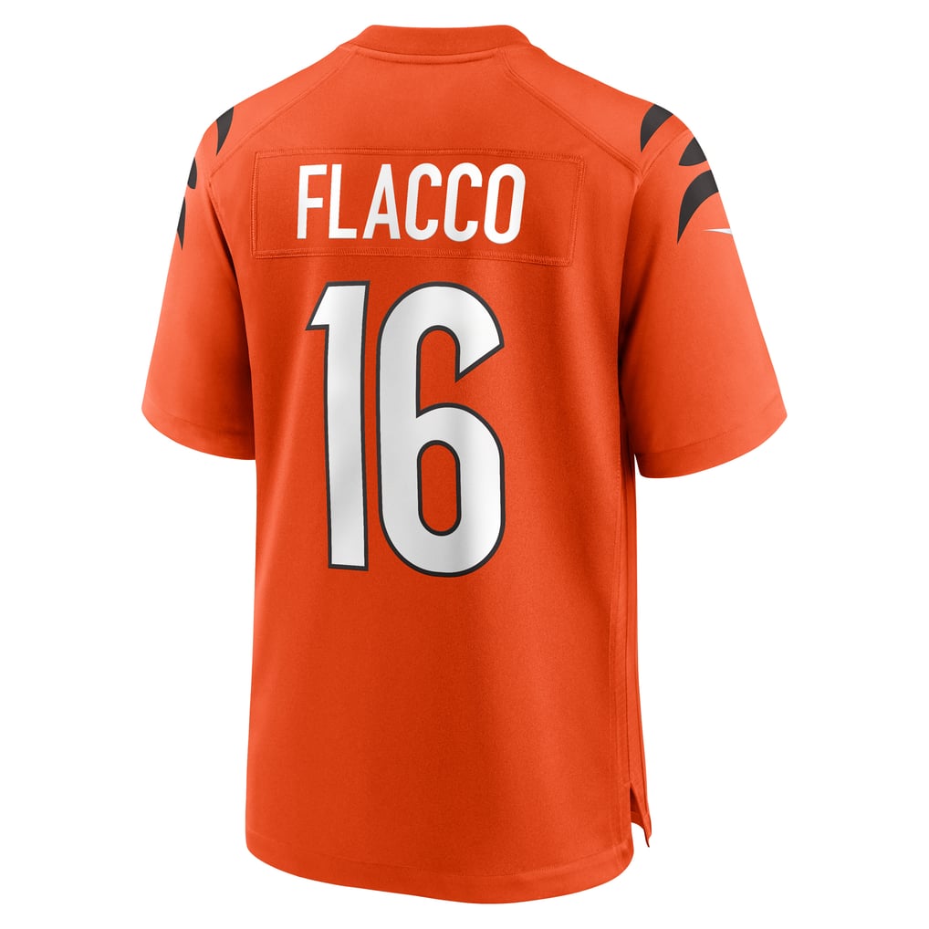 Men's Cincinnati Bengals Joe Flacco Orange Alternate Game Jersey
