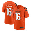 Men's Cincinnati Bengals Joe Flacco Orange Alternate Game Jersey
