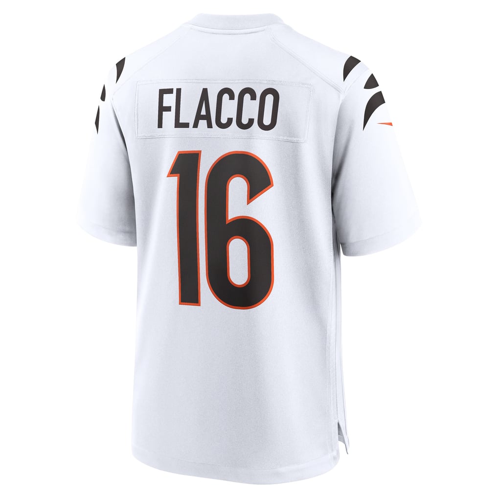 Men's Cincinnati Bengals Joe Flacco White Game Jersey